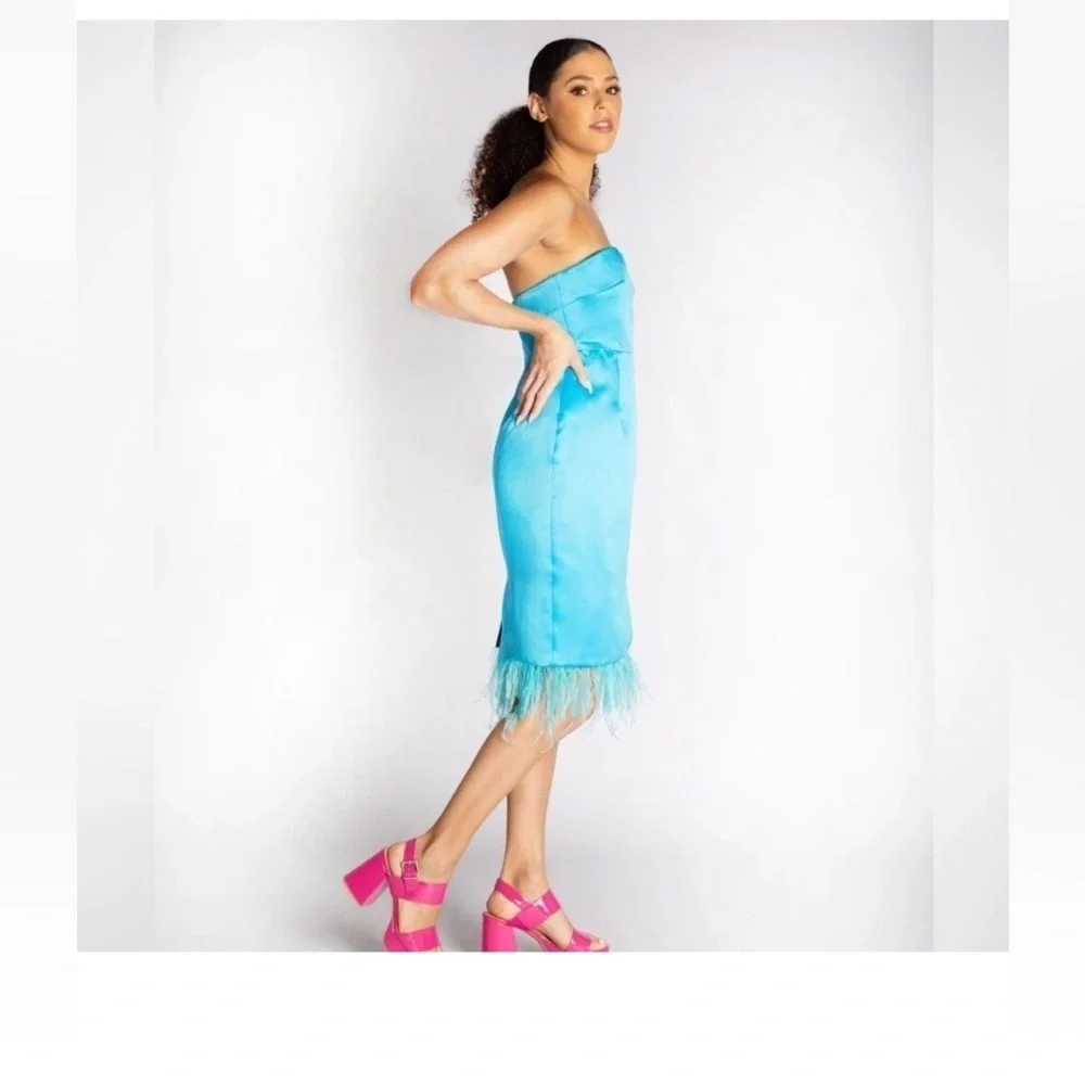 Anthropologie | Dresses | Camilyn Beth The Sheila Strapless Babydoll Mini Dress Feather Trim Pool Blue 6 | Poshmark Anthropologie | Dresses | Camilyn Beth The Sheila Strapless Babydoll Mini Dress Feather Trim Pool Blue 6 | Poshmark